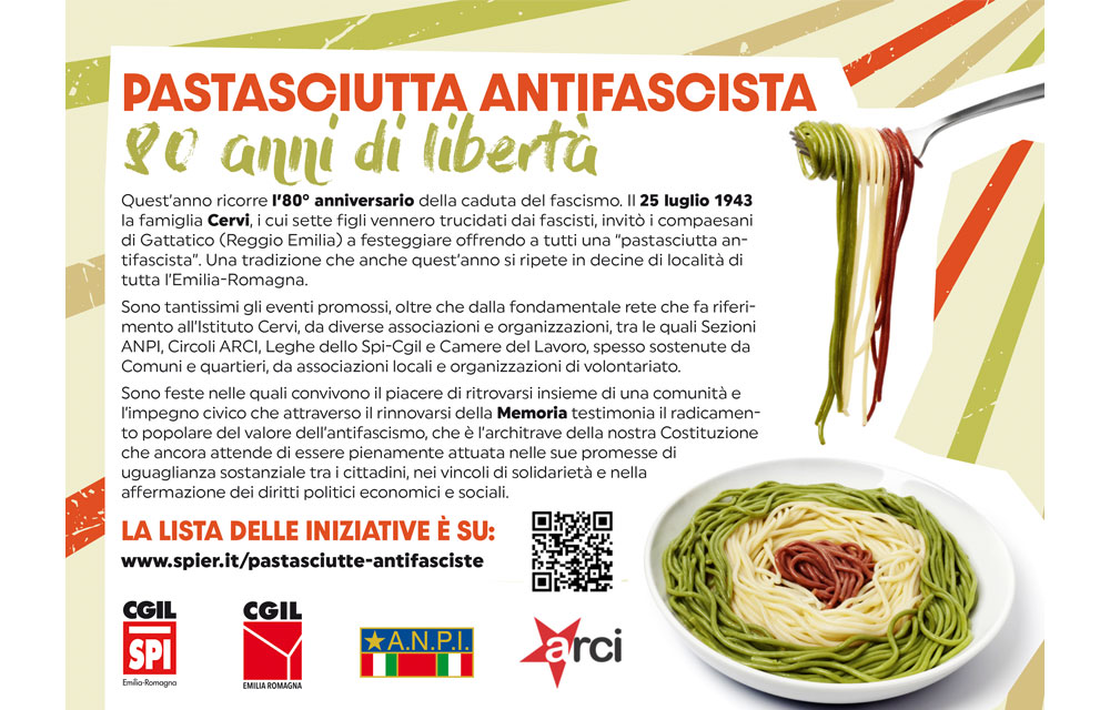Pastasciutta antifascista – 80 anni di libertà